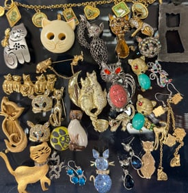 Cat motif Costume Jewelry Collection