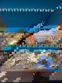 Foreign Coins & Paper money lot