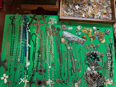 Enormous collection of Religious Costume Jewelry
