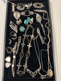 STERLING SILVER ASSORTED JEWELRY LOT