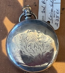 American Waltham Silver Pocket Watch