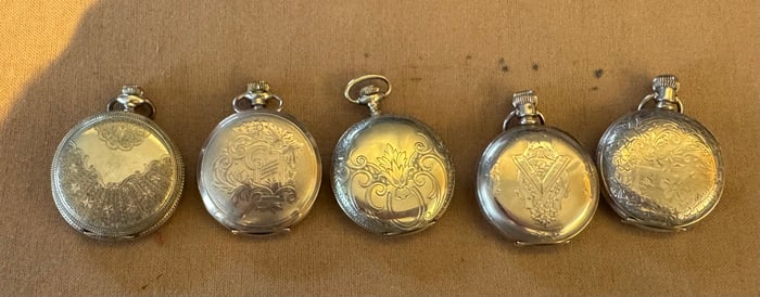 Lot of 5 Antique Pocket Watches