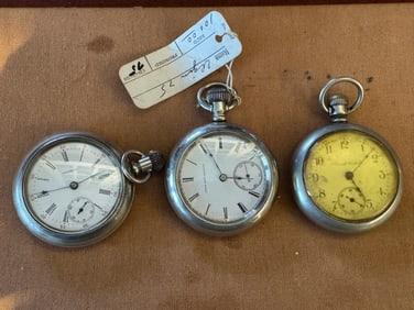 Lot of 3 Antique Pocket Watches