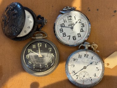 Lot of 4 Antique Pocket Watches