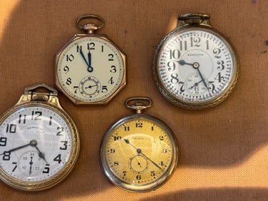 Lot of 4 Antique Pocket Watches