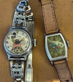 Ingersoll Mickey Mouse Watch & Superman Wrist Watch