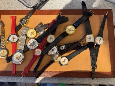 Large lot of Mickey Mouse Watches