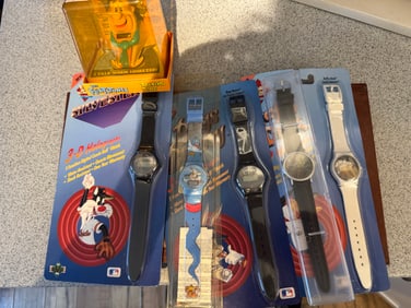 Lot of NOS Vintage Cartoon Character Watches