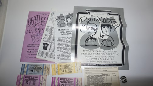 Beatles Paper Ephemera & Beatlefest Lot