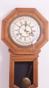 Oak Day/Date Regulator Clock