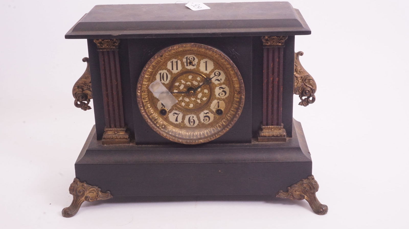 Victorian Wooden Mantel Clock (1 of 3)