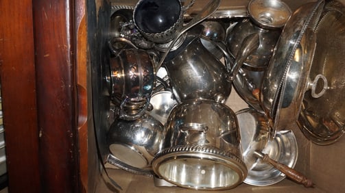 Large Lot of Silverplate