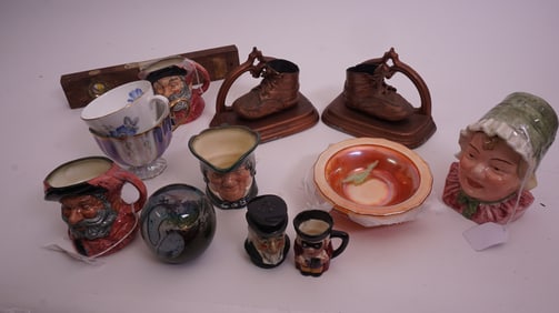 Misc. Lot: Royal Doulton + Glass