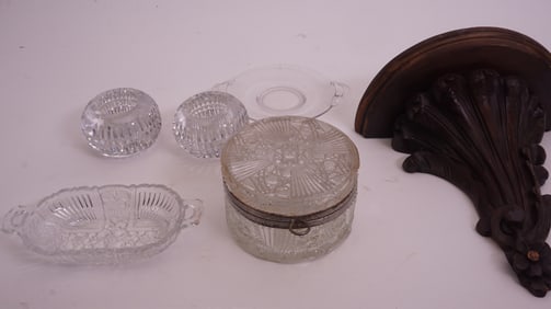 Cut Glass Lot incl. Dresser Box