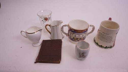 English Mugs & Porcelain Lot