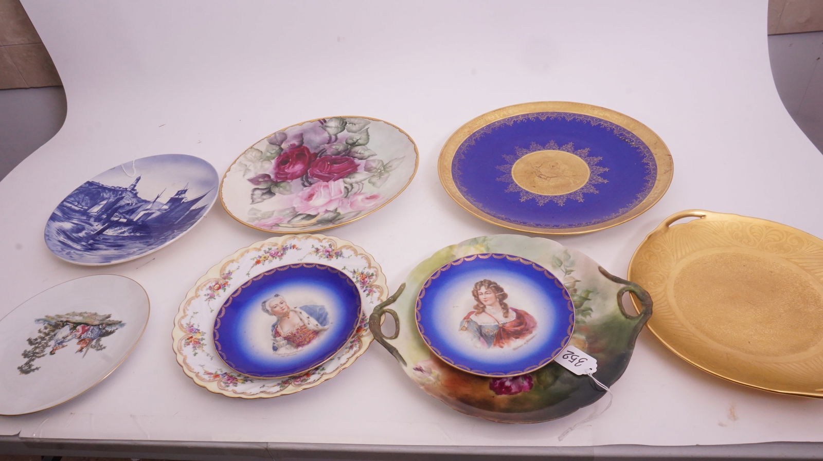 Hand-Painted Porcelain Plates Lot (1 of 4)