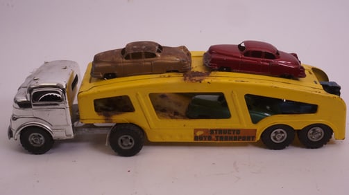 Structo Auto Transport Truck w/ Cars
