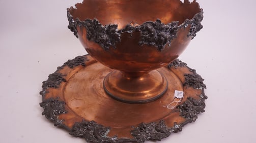 Copper Punch Bowl & Cups