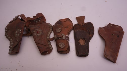 Lot of G.I. Joe &and John Wayne Toy Gun Holsters