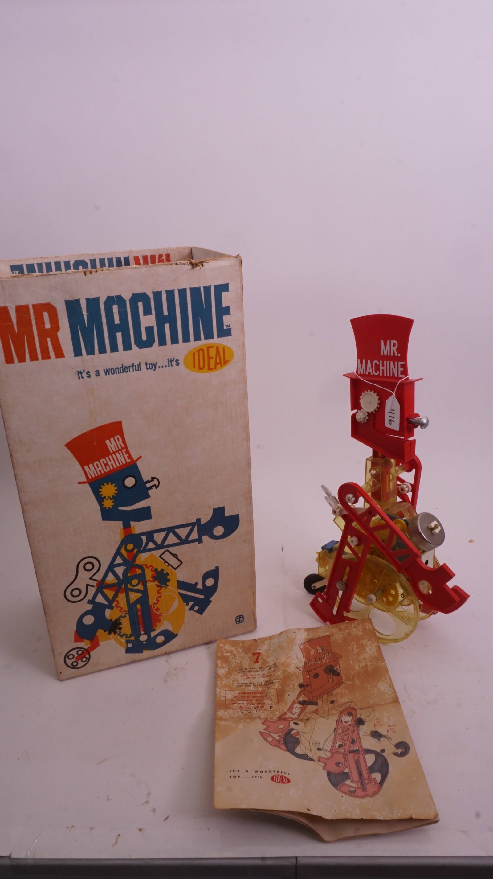 Mr. Machine Toy by Ideal (Boxed): Vintage Mr. Machine toy by Ideal Toys, in original box. Classic collectible.