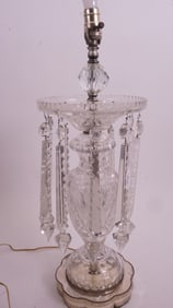 Cut Crystal Luster Lamp