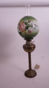 Victorian Brass Banquet Lamp