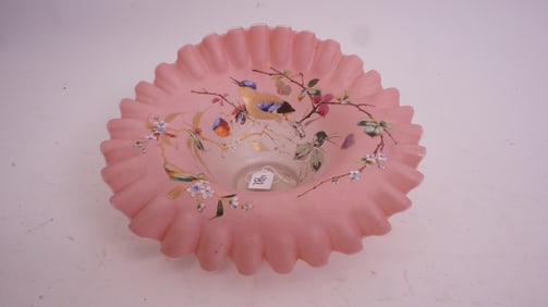 Satin Glass Bridal Basket