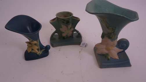 Roseville Three Vases