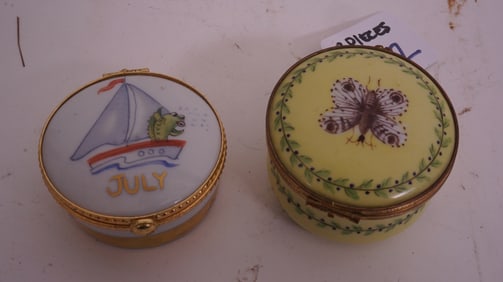 Two Tiffany Le Tallec Pill Boxes