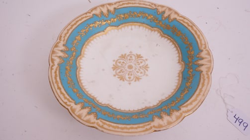 Victorian Painted Cake Dish
