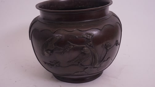 Japanese Bronze Planter Taisho
