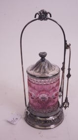 Victorian Silver-Plated Pickle Jar