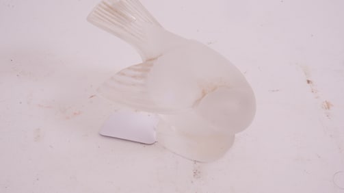 Lalique Frosted Glass Bird