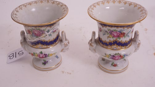 Pair Sevres Cabinet Urns