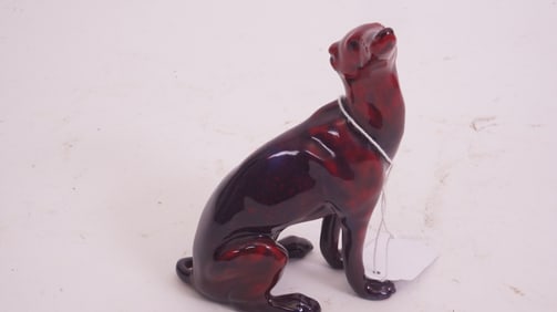 Royal Doulton Flambé Greyhound