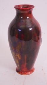 Large Flambé Vase Signed Noke