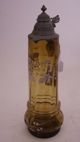 German Enamel Glass Tankard