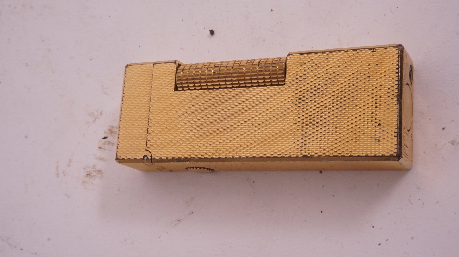 Dunhill Gold-Plated Lighter: Vintage Dunhill gold-plated cigarette lighter.