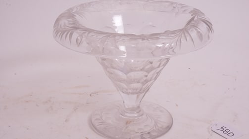 Tuthill Brilliant Cut Glass Vase
