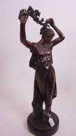 Bronze Ballerina Figure