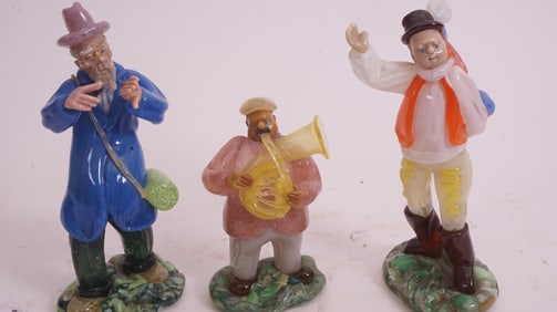 Three Bohemian Glass Men