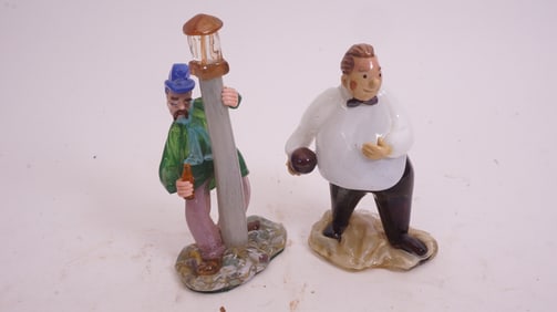 Two Glass Figures of Men