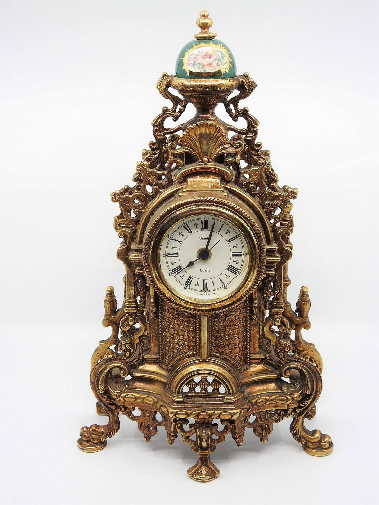 ANTIQUE BRONZE MANTLE CLOCK (1 of 3)