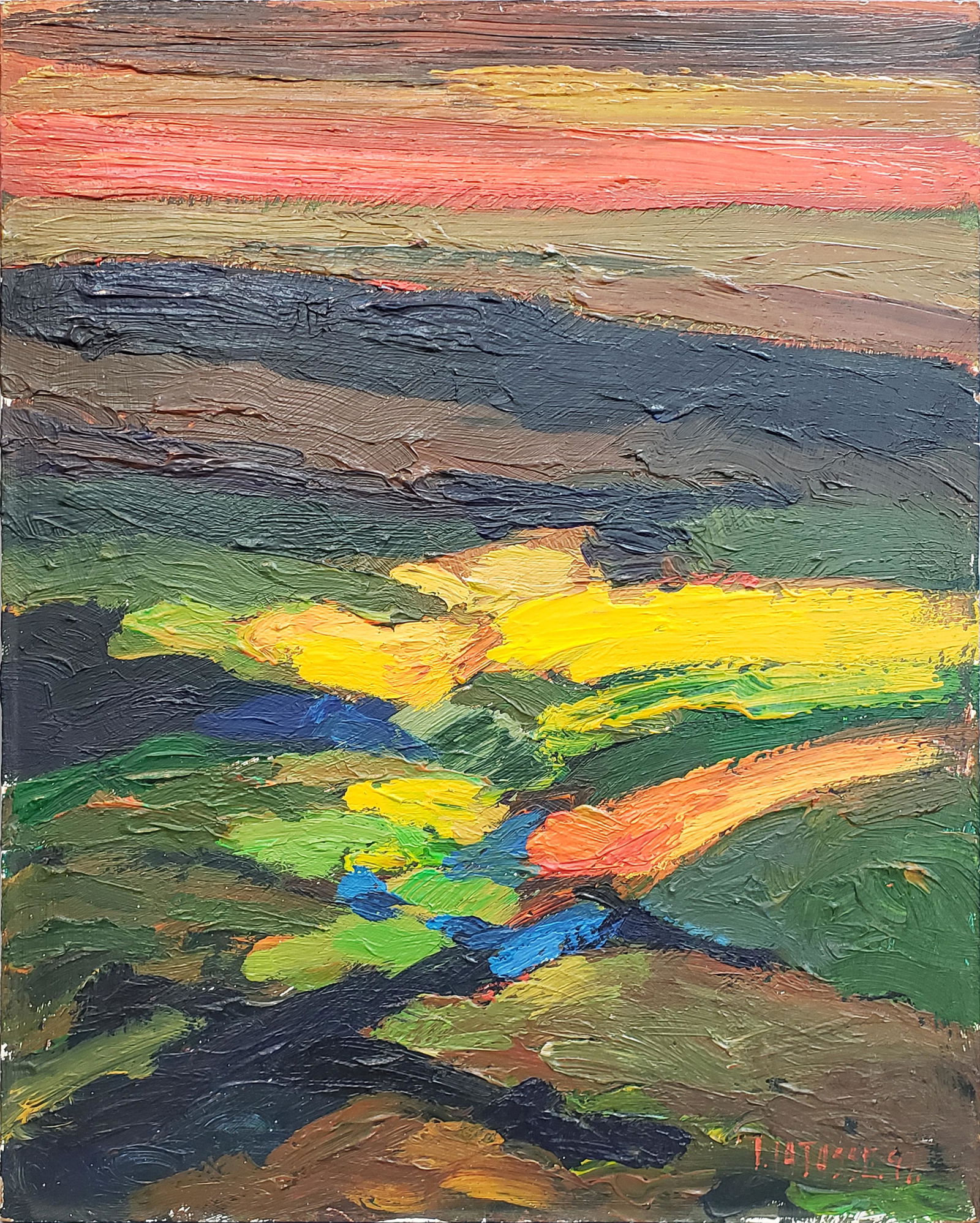 Carlos CATASSE (1944-2010): ACRYLIC ON BOARD 19.75" X 15.75" EXCELLENT CONDITION