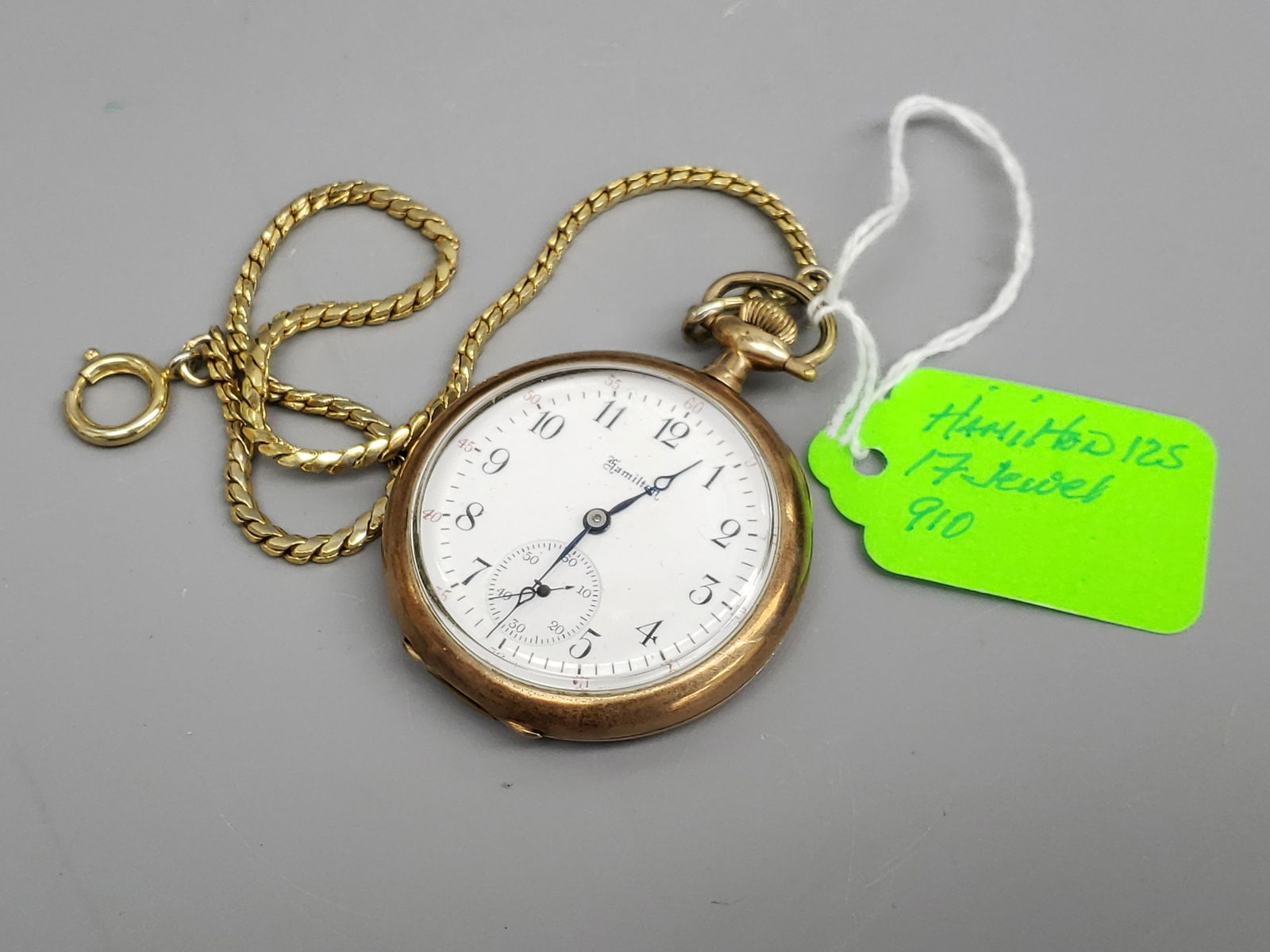 HAMILTON VINTAGE MENS POCKET WATCH (1 of 2)