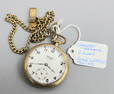 INGERSOLL RELIANCE 7 JEWELS GOLD PLATED POCKET WATCH