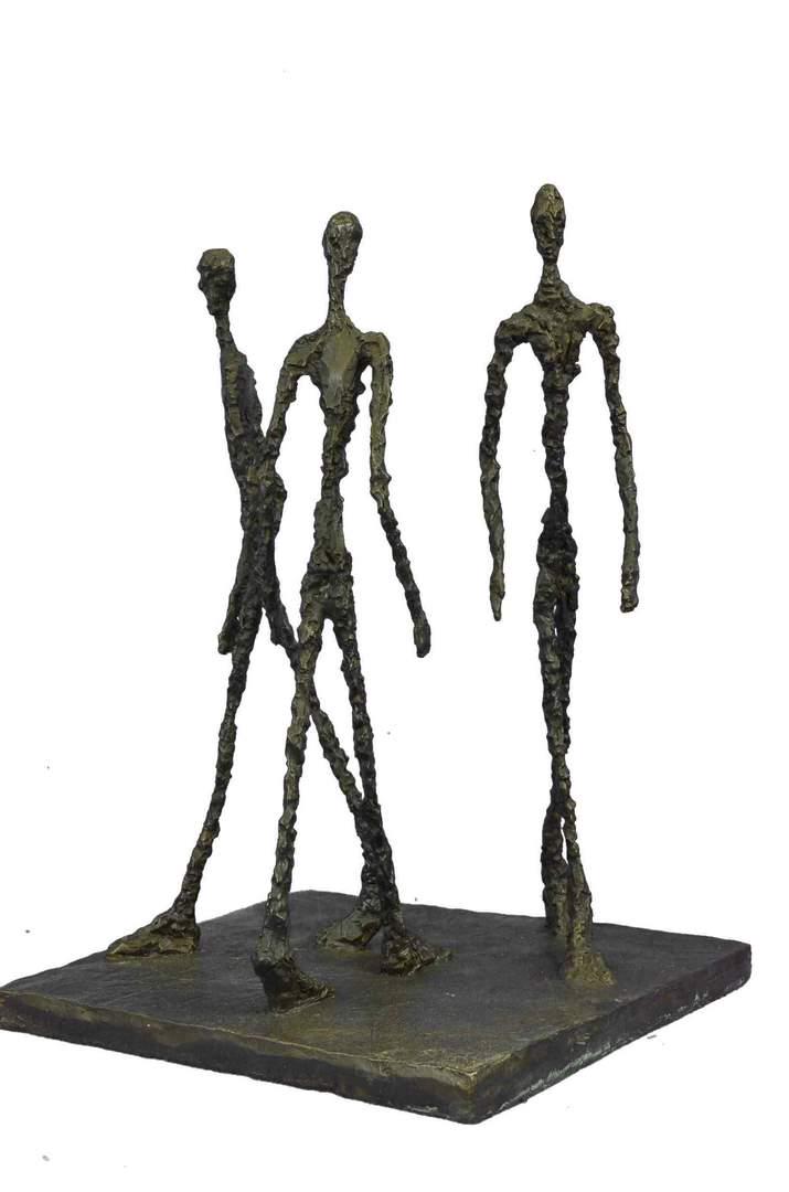 GIACOMETTI THREE WALKING MAN BRONZE SCULPTURE (1 of 4)