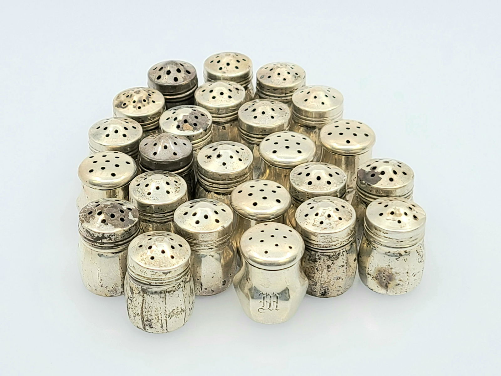 Vintage Sterling Silver Salt and Pepper Shakers- Model (1 of 1)