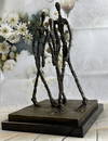 Three Walking Man by Giacometti Bronze