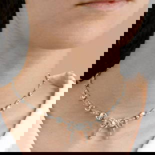 Antique Cartier Paris Diamond Ribbon of Love Platinum Choker Necklace: is anchored with a diamond weighing appx. 1.75 Carats. Total diamond weight is appx. 10.85 Carats and graded as G-H color and VS2-SI1 clarity.